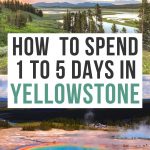 Yellowstone itinerary Pinterest Pin