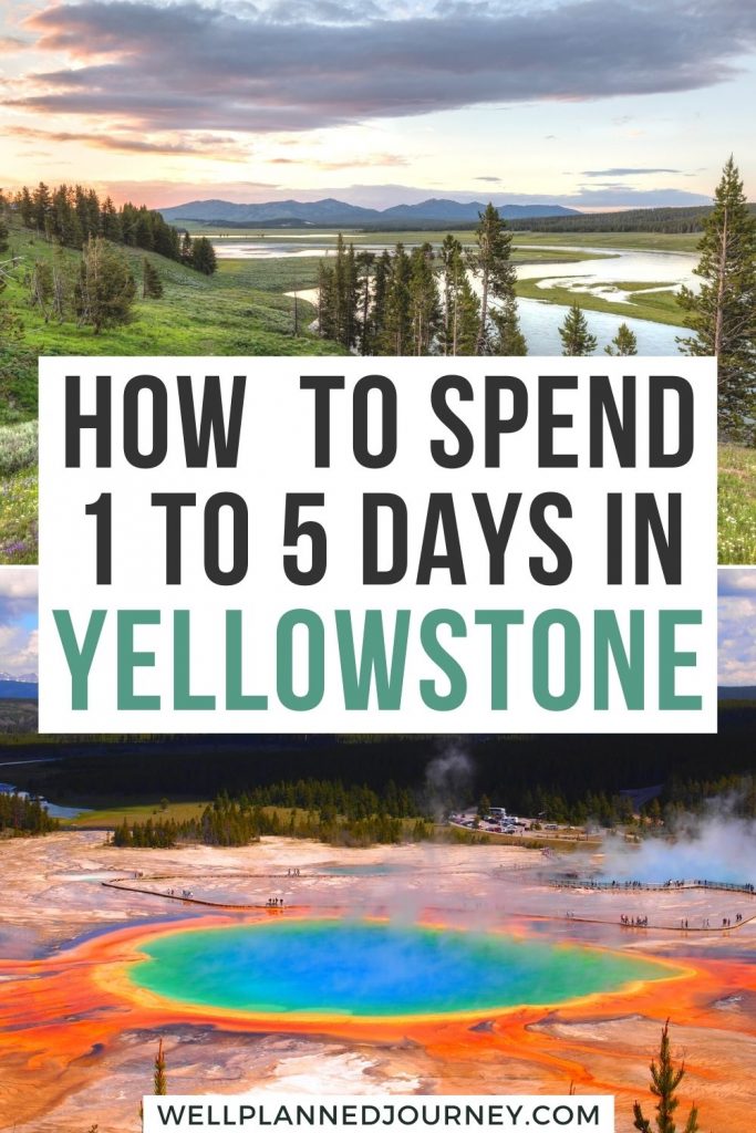 Yellowstone itinerary Pinterest Pin