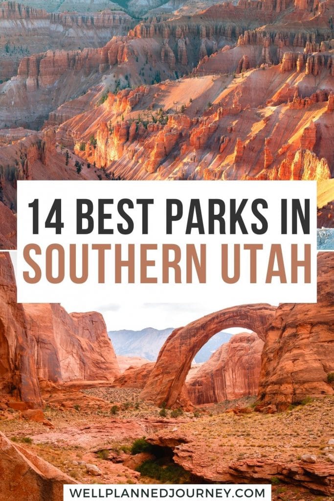 Best National Parks in Southern Utah Pinterest Pin