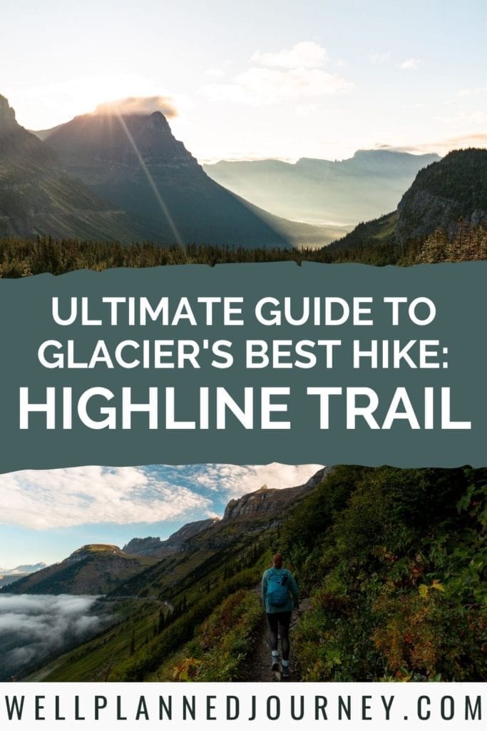 How to Hike the Highline Trail in Glacier National Park Pinterest Pin