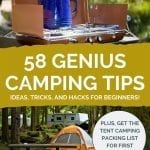 58 Camping Tips for Beginners Pinterest Pin