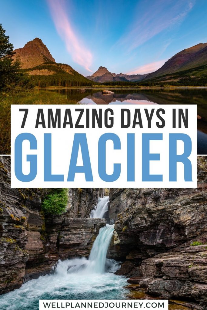 Glacier National Park Itinerary 7 Days Pinterest Pin