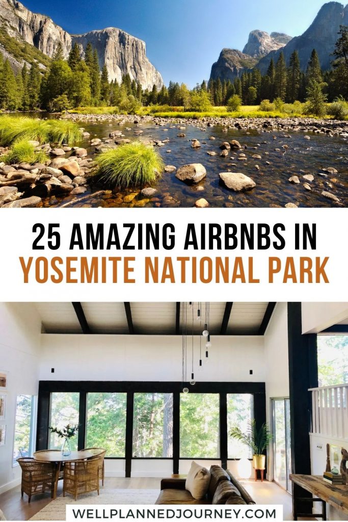 Airbnbs in Yosemite Pinterest Pin