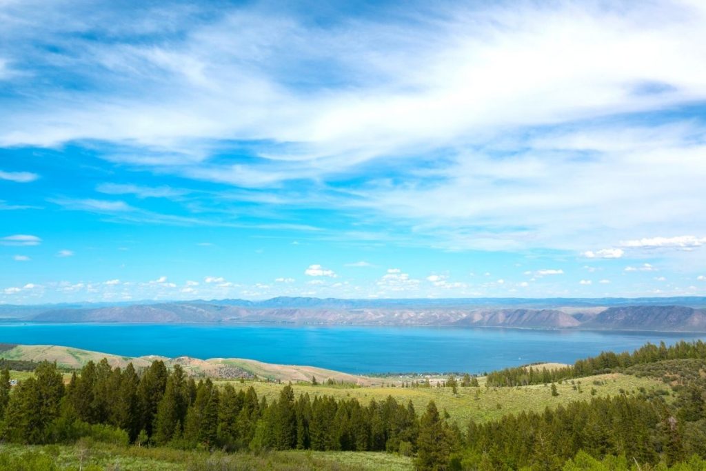 Bear Lake from an overlook in Utah