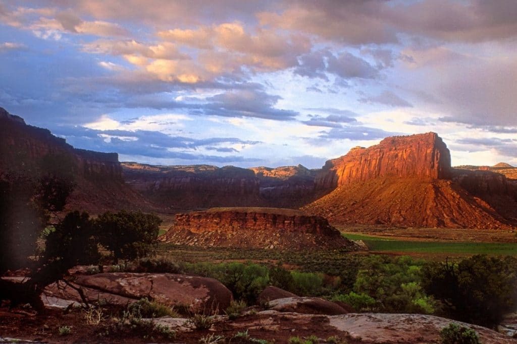 Rock formations in the distance at Bears Ears National Monument