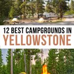 Best campgrounds in Yellowstone Pinterest Pin