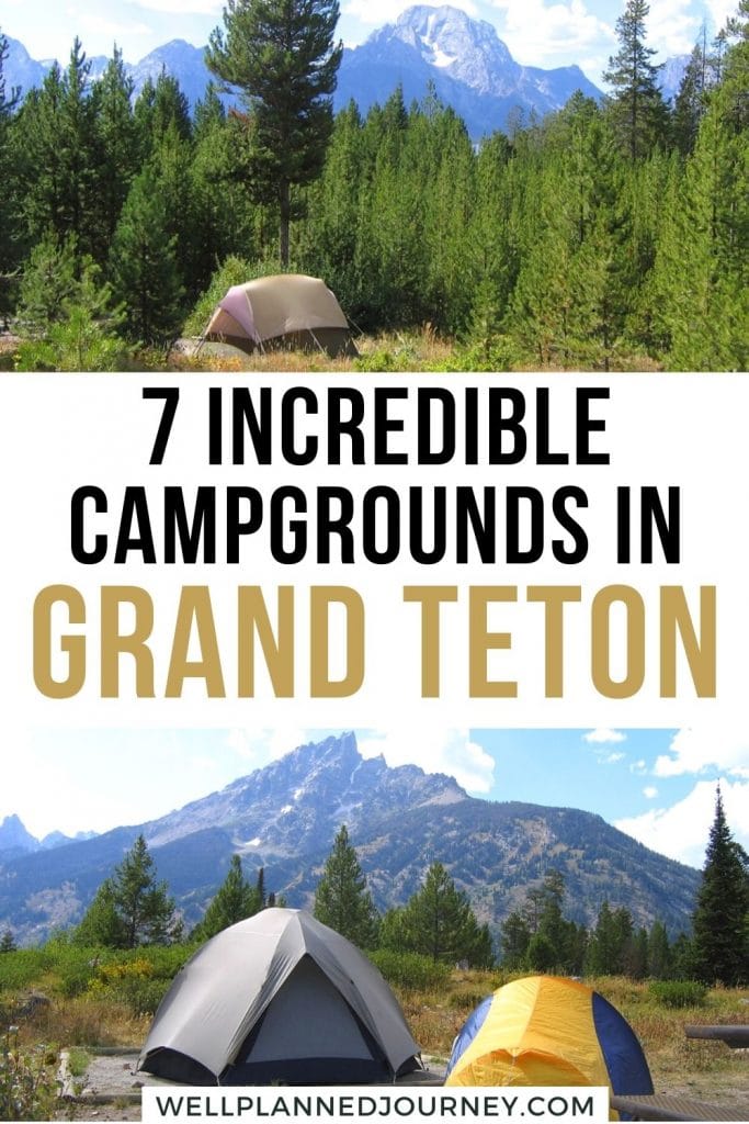 Best Camping in Grand Teton National Park Pinterest Pin