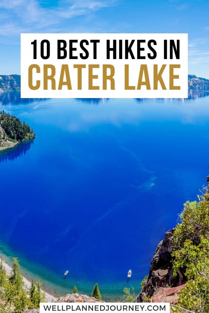 Best Hikes in Crater Lake National Park Pinterest Pin