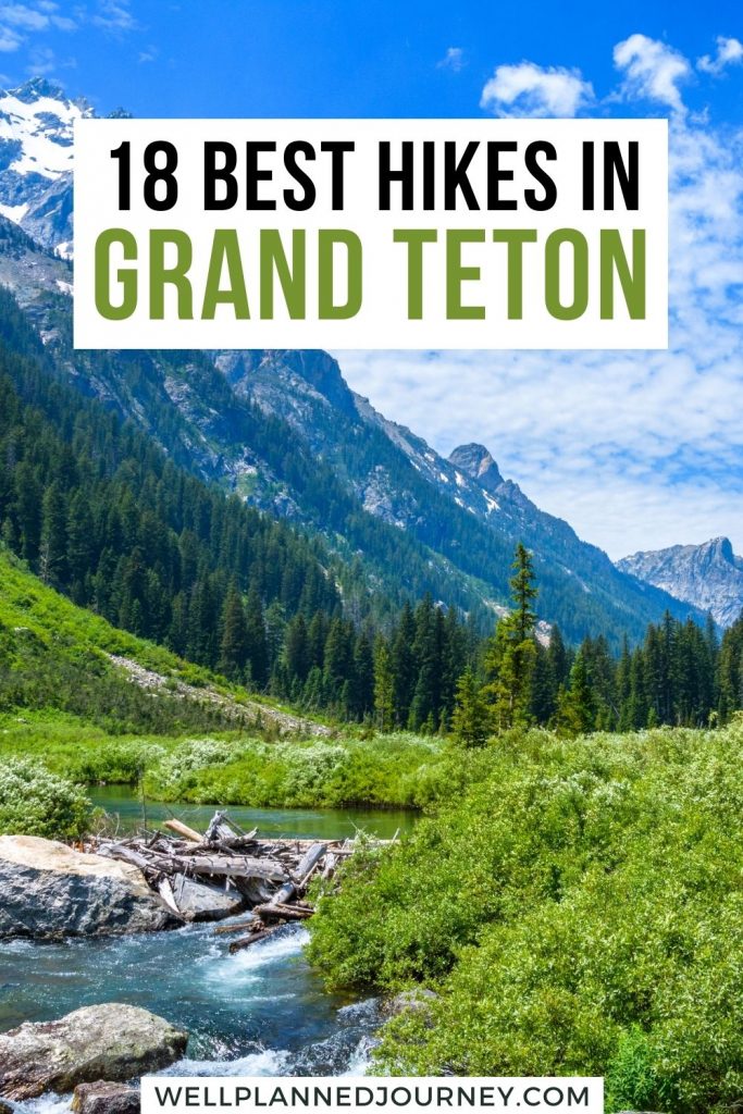 Best Hikes in Grand Teton Pinterest Pin