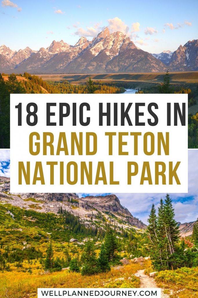 Best Hikes in Grand Teton Pinterest Pin