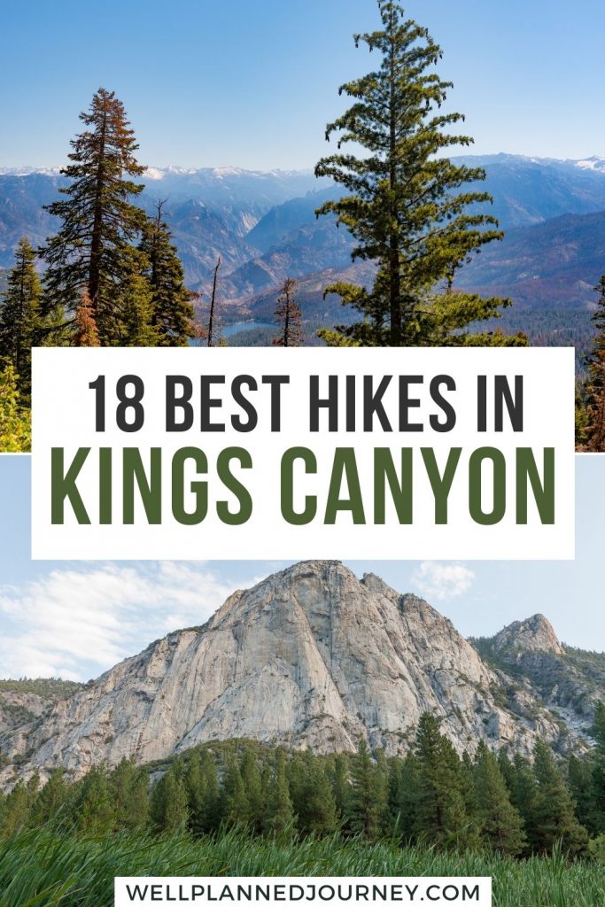 Best hikes in Kings Canyon National Park Pinterest pin