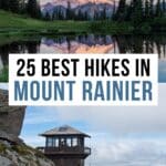 Best Hikes in Mount Rainier National Park Pinterest Pin