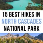 Best hikes in North Cascades National Park Pinterest pin