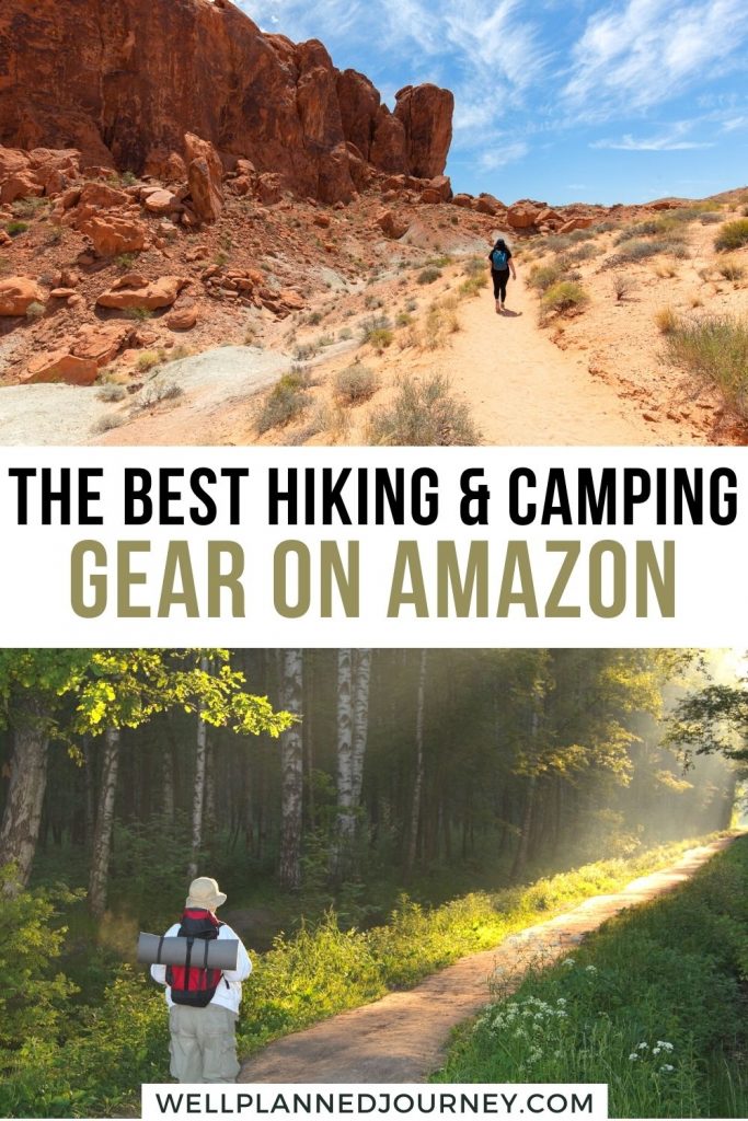 Best Hiking and Camping Gear on Amazon Pinterest Pin