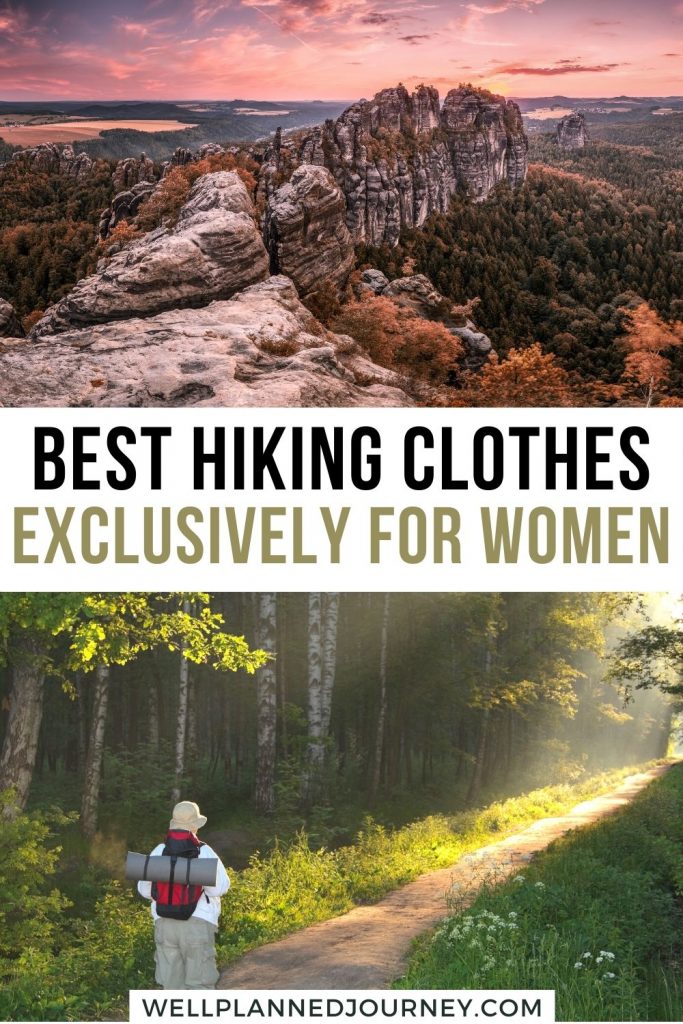 Best Hiking Clothes for Women Pinterest Pin