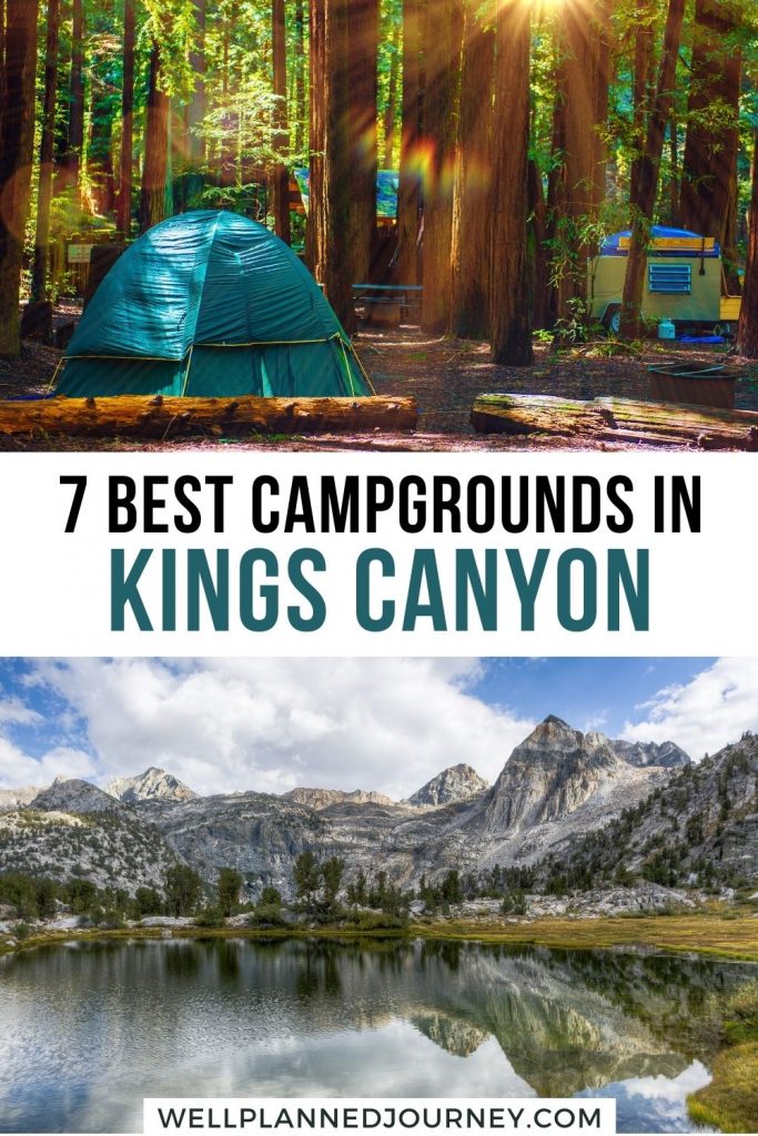 Best Camping in Kings Canyon National Park Pinterest Pin