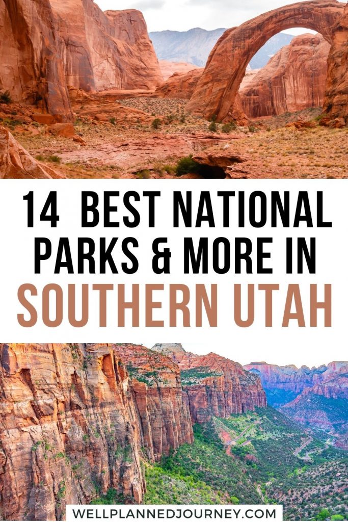 Best National Parks in Southern Utah Pinterest Pin