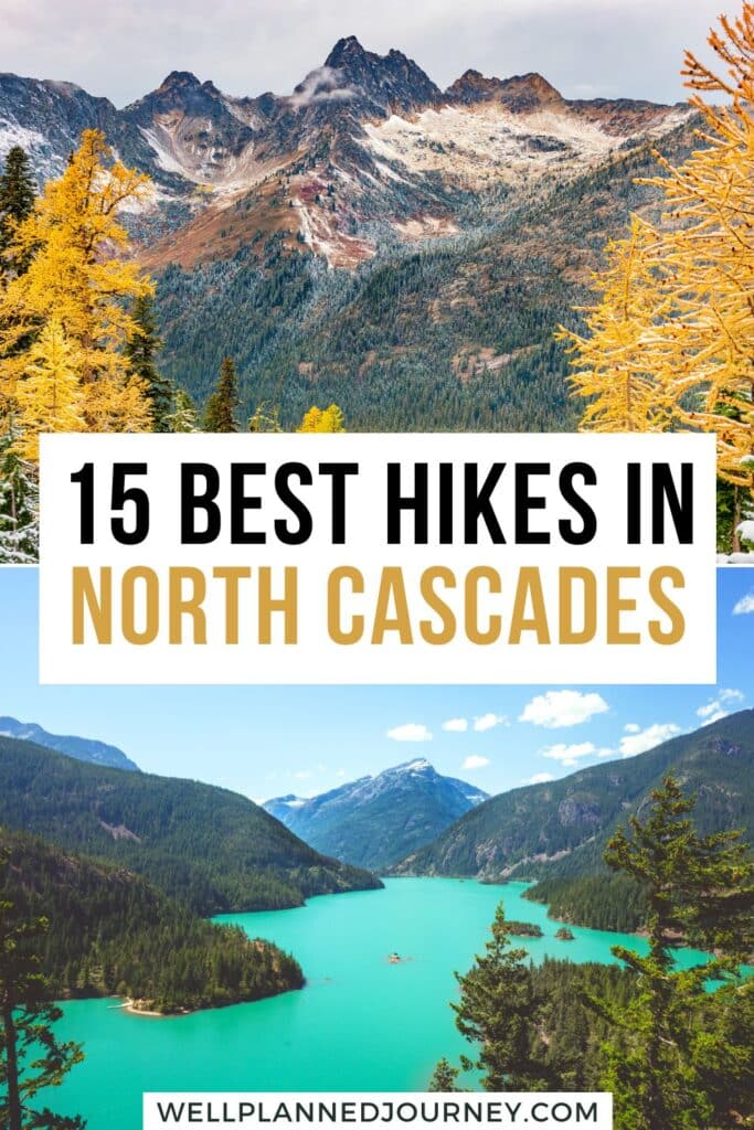 Best hikes in North Cascades National Park Pinterest pin