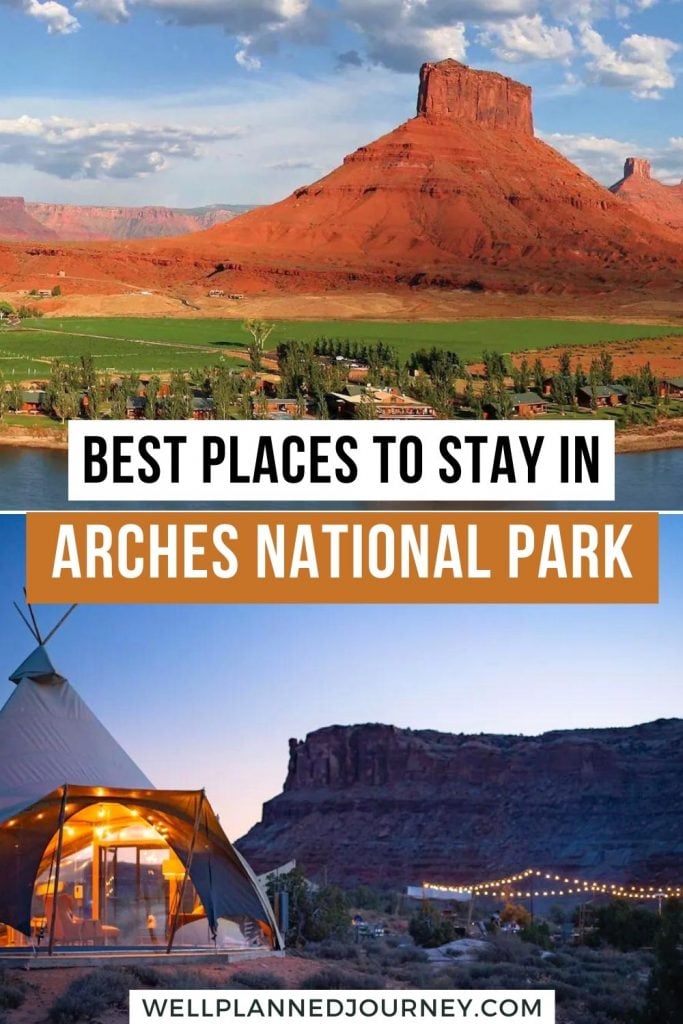 Best places to stay near Arches National Park Pinterest Pin