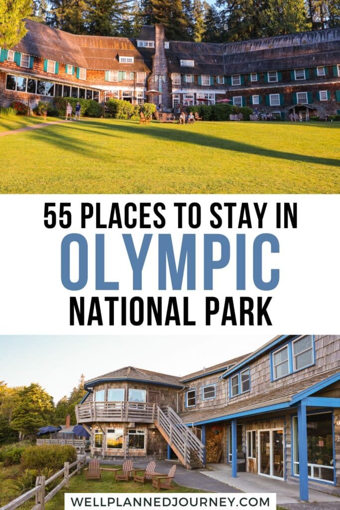 Best Places to Stay in Olympic National Park Pinterest Pin