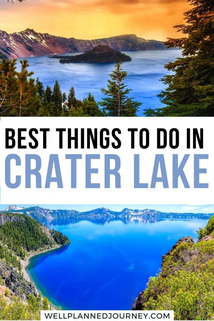 Things to Do in Crater Lake National Park Pinterest Pin