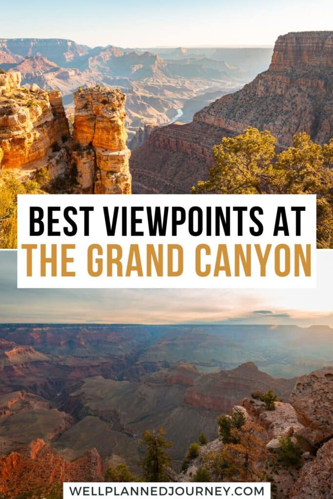 Best Views in Grand Canyon National Park South Rim Pinterest Pin