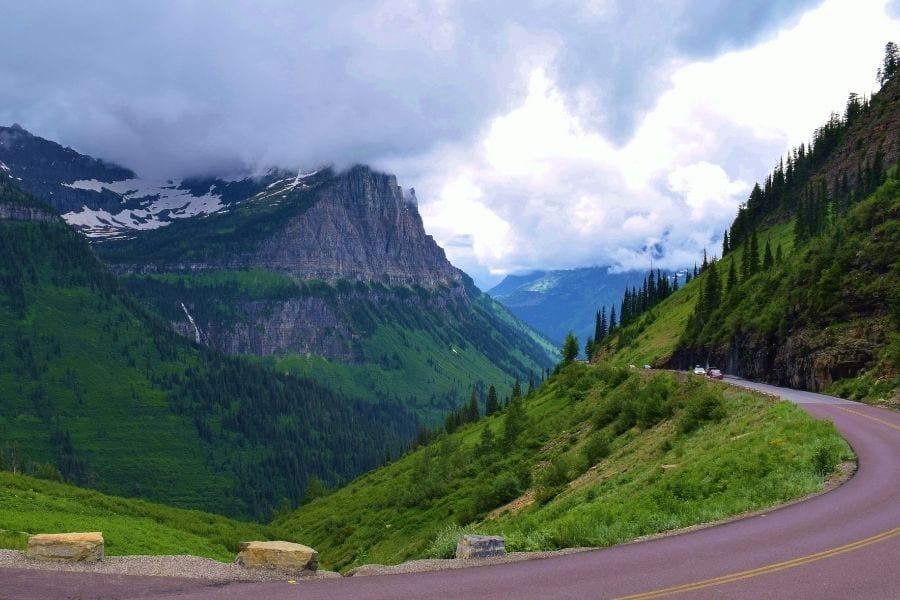 Big Bend viewpoint along Going-to-the-Sun Road in Glacier National Park