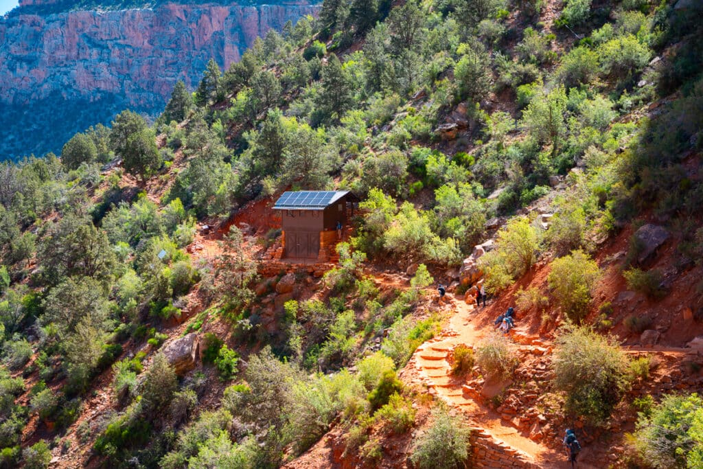 1.5 Mile Resthouse on Bright Angel Trail in Grand Canyon National Park South Rim