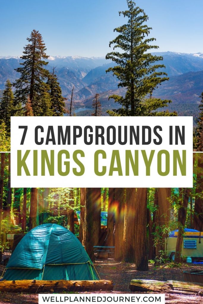 Best Camping in Kings Canyon National Park Pinterest Pin