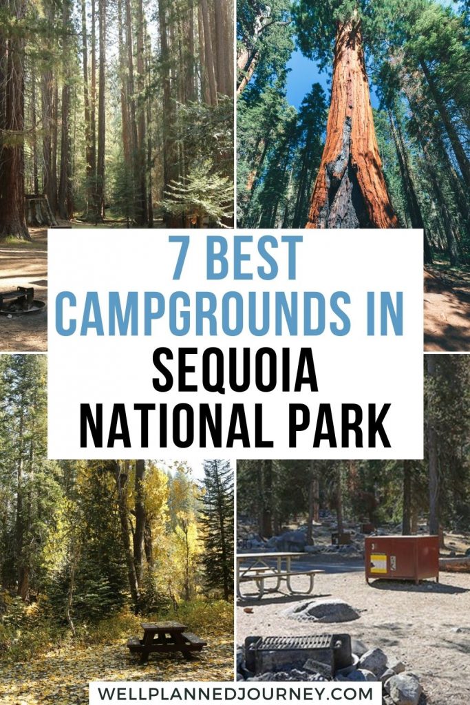 Best Camping in Sequoia National Park Pinterest Pin