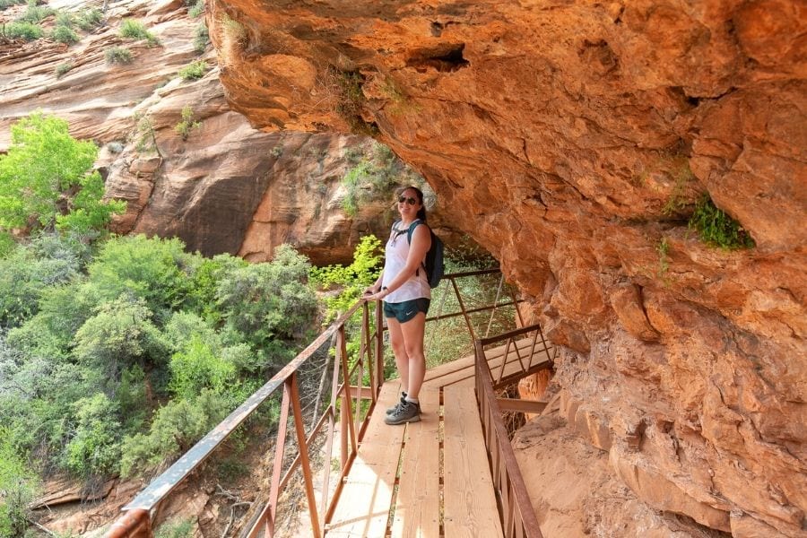 Hiking the Canyon Overlook Trail in Zion National Park