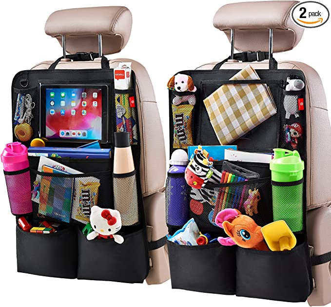 Car backseat organizer set of 2