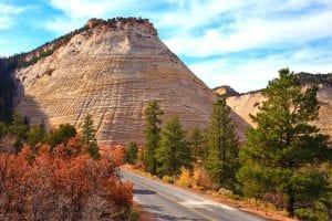 Checkerboard Mesa along the drive from Zion to Bryce Canyon National Park