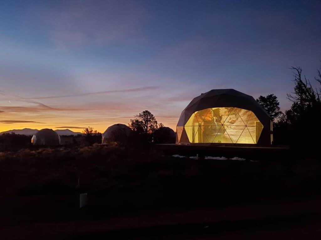 Dome at Clear Sky Resorts near the Grand Canyon South Rim