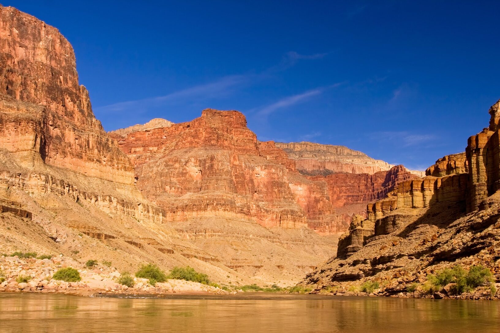 Colorado River as seen from the Bottom of the Grand Canyon