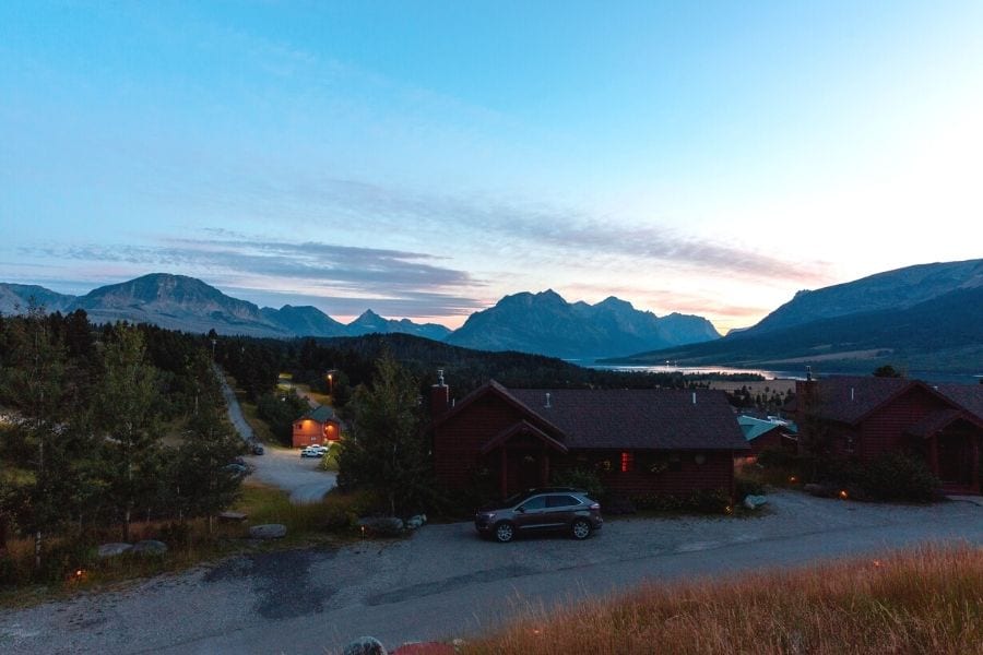 Cottages at Glacier cabins in Glacier National Park