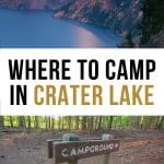 Crater Lake National Park camping Pinterest Pin