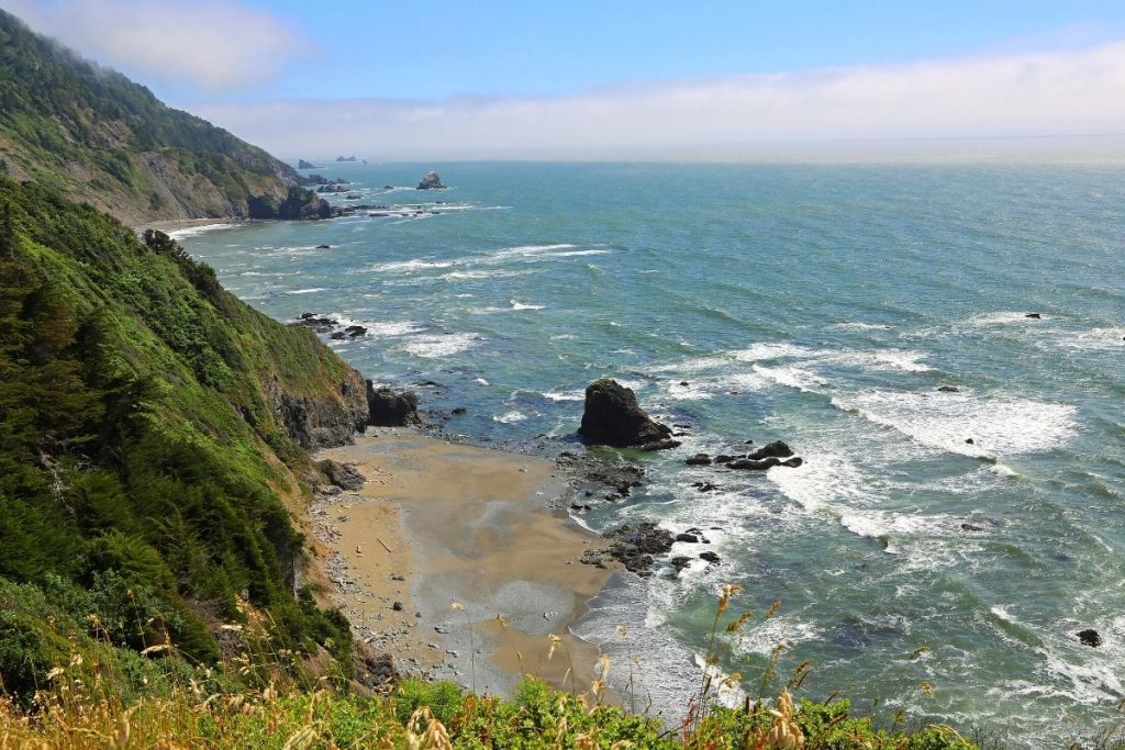 Crescent Beach Overlook in Redwood National Park