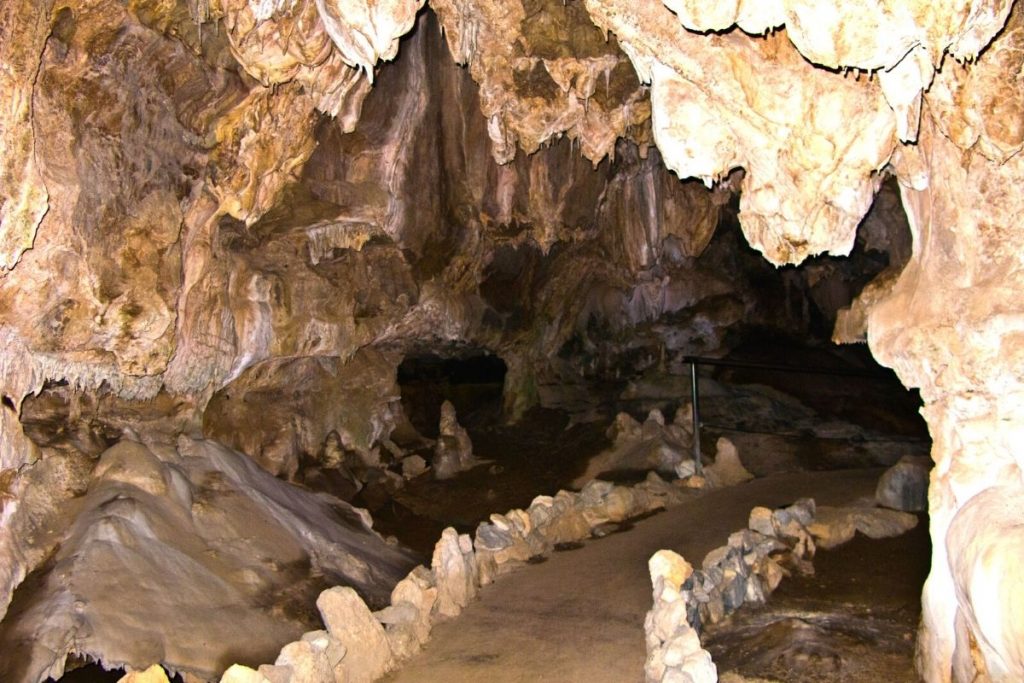 Inside of Crystal Cave in Sequoia National Park