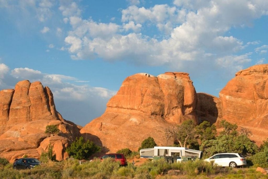 Devils Garden Campground in Arches National Park