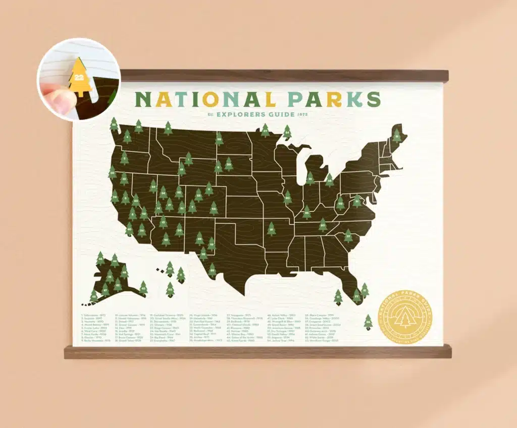 Ello There National Park Poster map