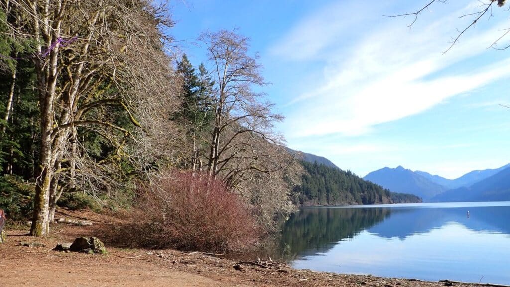 Boat launch area in Fairholme Campground in Olympic National Park