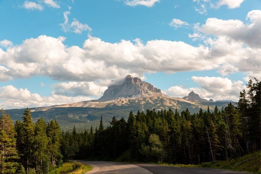 Highway from Glacier National Park to Waterton, Canada