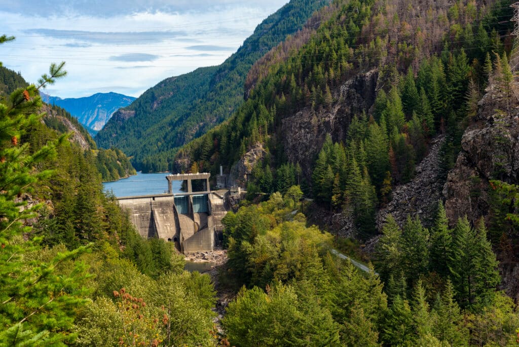 Gorge Dam in North Cascades National Park