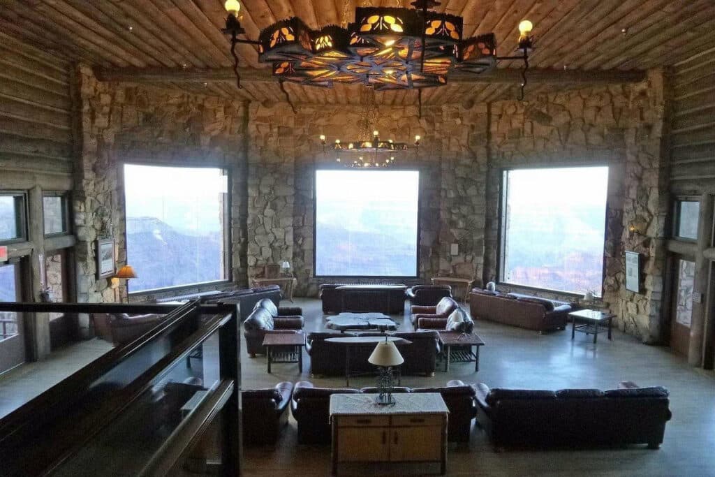 Lobby of the Grand Canyon Lodge at the North Rim