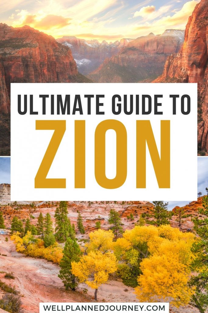 Guide to Zion National Park Pinterest Pin