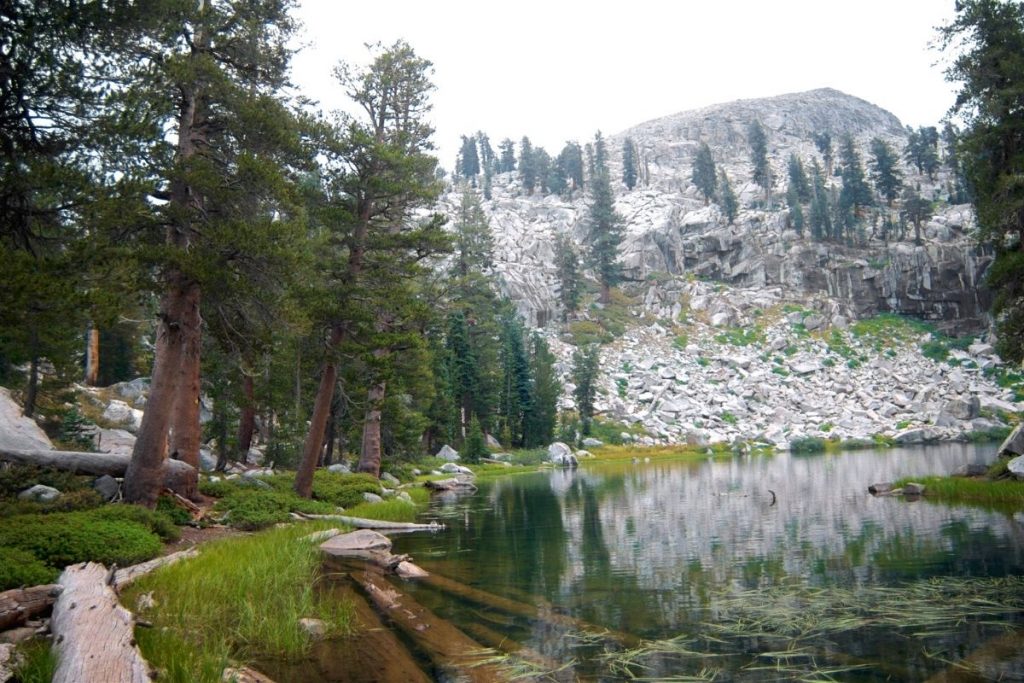 Heather Lake in the Sierras in Sequoia National Park