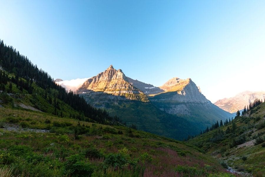 Highline Trail hike in Glacier National Park