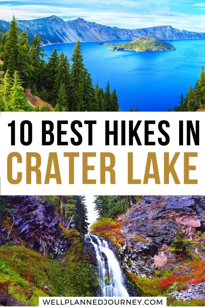 Best Hikes in Crater Lake National Park Pinterest Pin