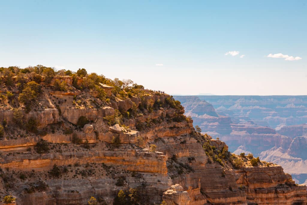 Hopi Point as seen from Powell Point in Grand Canyon National Park South Rim